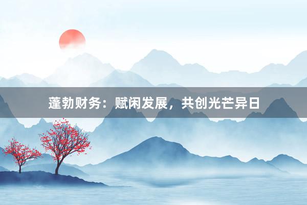 蓬勃财务：赋闲发展，共创光芒异日